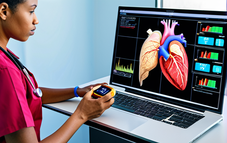 **

A diverse group of healthcare professionals (doctor, nurse, technician) collaborating remotely via a holographic display in a modern, brightly lit virtual command center. The display shows real-time patient data (heart rate, blood pressure, glucose levels) overlaid on a 3D anatomical model. Emphasize a sense of urgency, precision, and technological advancement. A wearable device (smartwatch) is prominently featured in the foreground, wirelessly transmitting data.
*Keywords:* Telehealth, remote monitoring, AI, emergency response, virtual care, data visualization, futuristic, medical technology.

**
